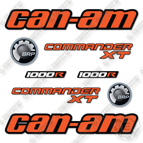 Can-Am 1000R Decal Kit ATV- Orange & Black - Aftermarket Kit