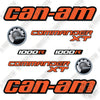 Image of Can-Am 1000R Decal Kit ATV- Orange & Black - Aftermarket Kit