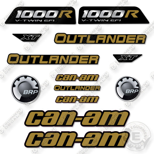 Fits Can-Am Commander 1000R XT Decal Kit ATV- SILVER and GOLD!