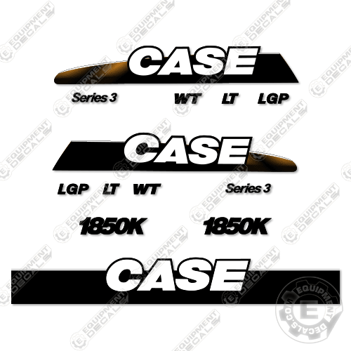 Fits Case 1850K Series 3 Decal Kit Dozer