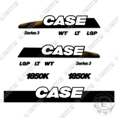Fits Case 1850K Series 3 Decal Kit Dozer