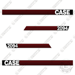 Fits Case 2094 Decal Kit Tractor (Red-Stripe Style)