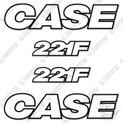 Fits Case 221F Skid Steer Decal Kit (3M REFLECTIVE!)
