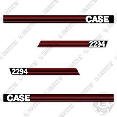 Fits Case 2294 Decal Kit Tractor (Red-Stripe Style)