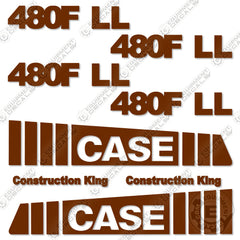 Fits Case 480F LL Decal Kit Backhoe