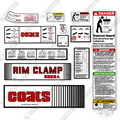 Fits Coats 5060A Decal Kit Rim Clamp