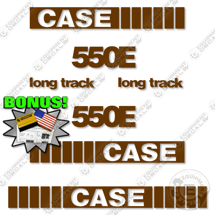 Fits Case 550E Decal Kit Dozer