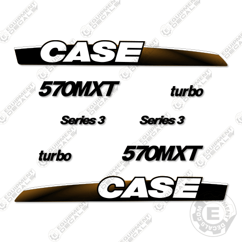 Fits Case 570MXT Series 3 Decal Kit Backhoe - STYLE 2
