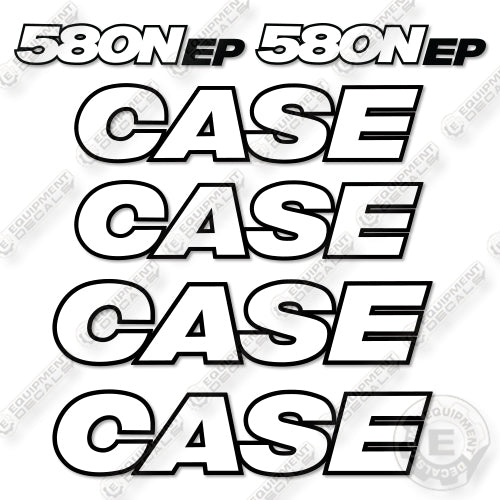 Case 580N EP Decal Kit Backhoe Loader -New Style- Aftermarket Kit