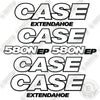 Image of Fits Case 580N EP New Style Decal Kit Extendahoe - 3M Reflective!