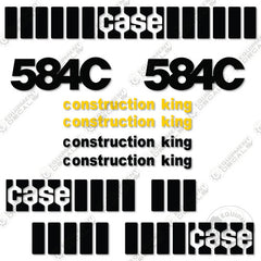 Fits Case 584C Style 2 Decal Kit Forklift
