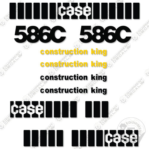 Fits Case 586C Decal Kit Forklift – Equipment Decals