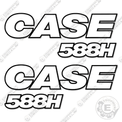 Fits Case 588H Decal Kit Forklift - 3M Reflective!