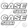 Image of Fits Case 588H Decal Kit Forklift - 3M Reflective!