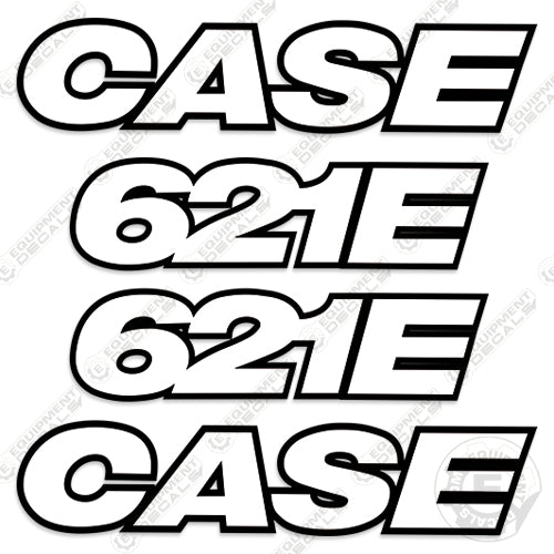 Fits Case 621E Decal Kit Wheel Loader - 3M Reflective!