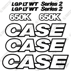 Fits Case 650K Decal Kit Excavator - CUSTOM!