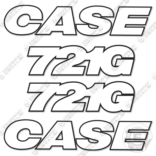Case Machine Sticker Fits Case 721G Decal Kit Wheel Loader - 3M Reflective! – Equipment Decals