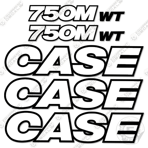 Fits Case 750M WT Decal Kit Dozer - 3M REFLECTIVE!