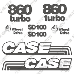 Fits Case 860 Turbo Decal Kit Trencher