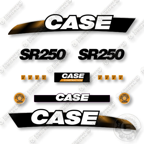 Case SR250 2011 Decal Kit Skid Steer Loader - Aftermarket Kit