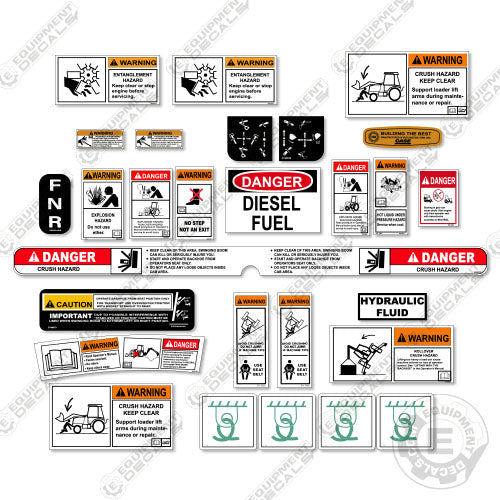 Backhoe Signage Fits Case Backhoe Decal Kit – Equipment Decals