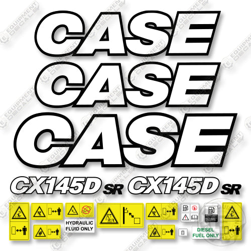 Case CX145D SR Decal Kit Crawler - Aftermarket Kit