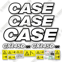 Case CX145D SR Decal Kit Crawler - Aftermarket Kit