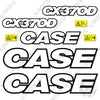 Image of Fits Case CX370D Decal Kit Excavator - 3M Reflective!