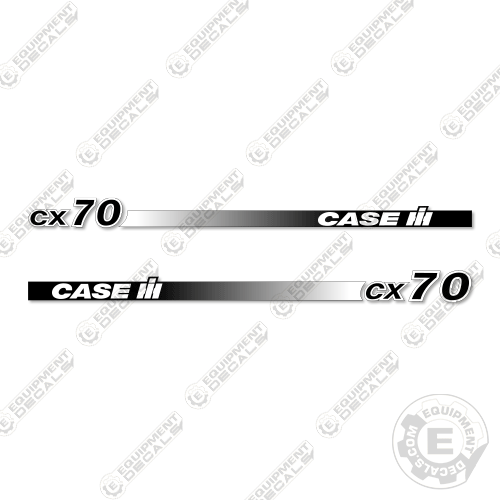 Fits Case CX70 Decal Kit Tractor (Straight Stripes)