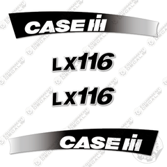 Fits Case LX116 Decal Kit Loader Arms
