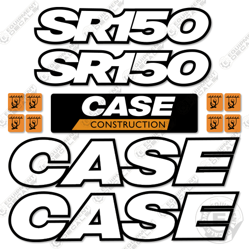 Fits Case SR150 Decal Kit Skid Steer - 3M REFLECTIVE Vinyl!