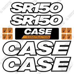Fits Case SR150 Decal Kit Skid Steer - 3M REFLECTIVE Vinyl!