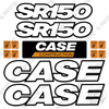 Image of Fits Case SR150 Decal Kit Skid Steer - 3M REFLECTIVE Vinyl!