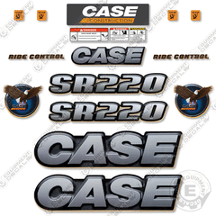 Fits Case SR-220 Skid Steer Loader Equipment Decals SR 220