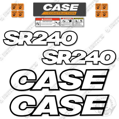 Fits Case SR240 Decal Kit Skid Steer