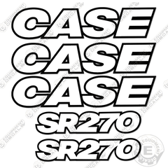 Fits Case SR270 Decal Kit Skid Steer