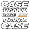 Image of Fits Case TV380B Decal Kit Track Loader - 3M REFLECTIVE VINYL!