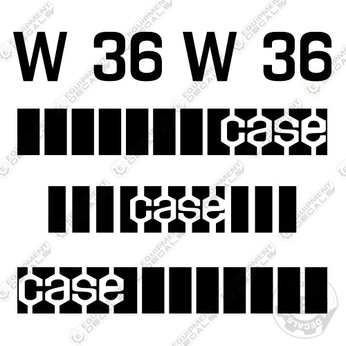 Fits Case W36 Decal Kit Wheel Loader