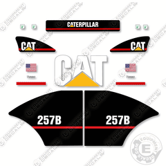 Fits Caterpillar 257B Decal Kit Skid Steer