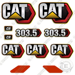 Caterpillar 303.5 CR Next Gen Decal Kit Mini Excavator