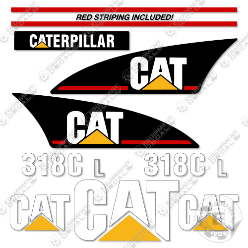 Fits Caterpillar 318CL Decal Kit Excavator