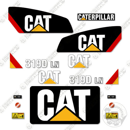 Fits Caterpillar 319D LN Excavator Decal Kit Equipment Decals