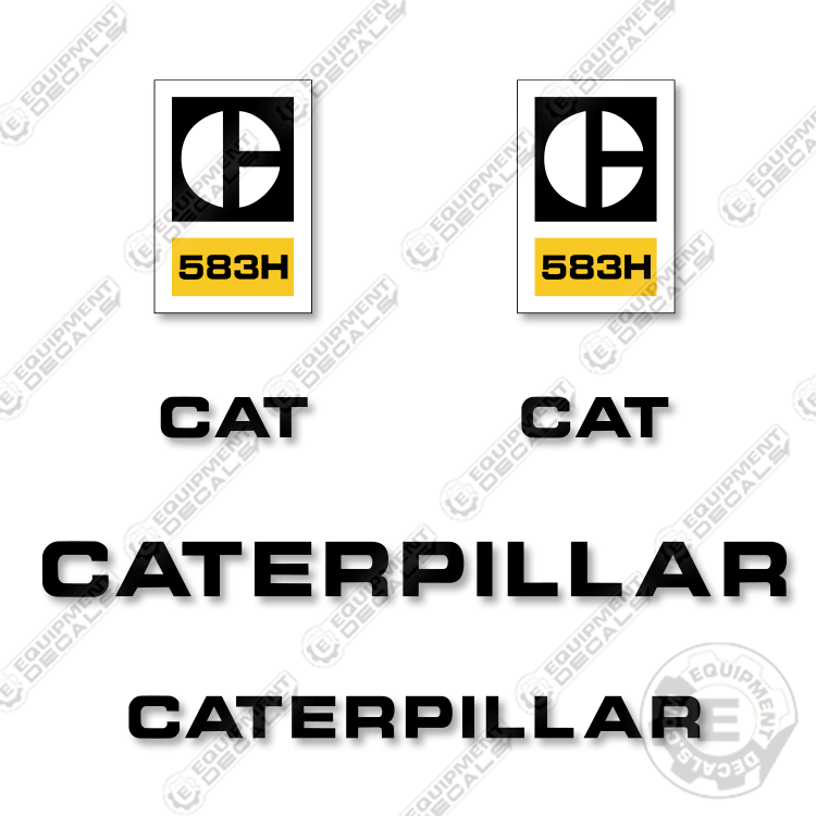 Fits Caterpillar 583H Decal Kit Dozer Pipe Layer