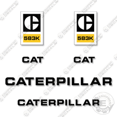 Fits Caterpillar 583K Decal Kit Dozer Pipe Layer