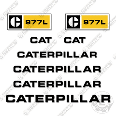 Fits Caterpillar 977L Decal Kit Dozer