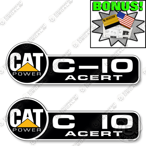 Fits Caterpillar C-10 Decal Kit - Diesel Engine