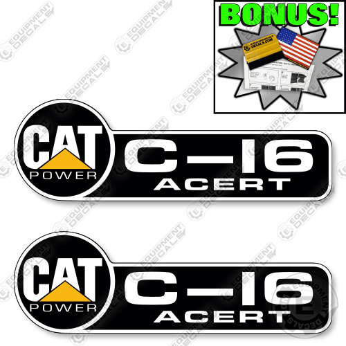 Fits Caterpillar C-16 Acert Decal Kit - Diesel Engine