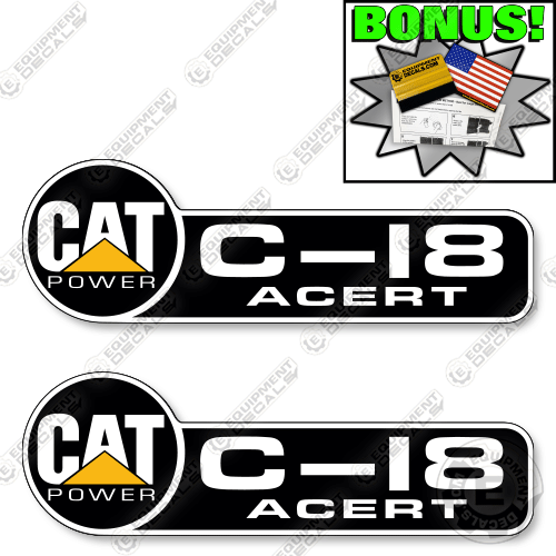 Fits Caterpillar C-18 Acert Decal Kit - Diesel Engine