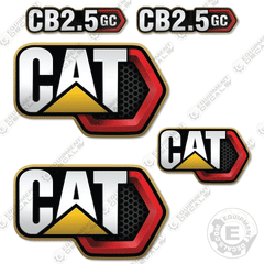 Fits Caterpillar CB2.5GC Roller Decal Kit