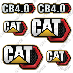 Fits Caterpillar CB4.0 Roller Decal Kit